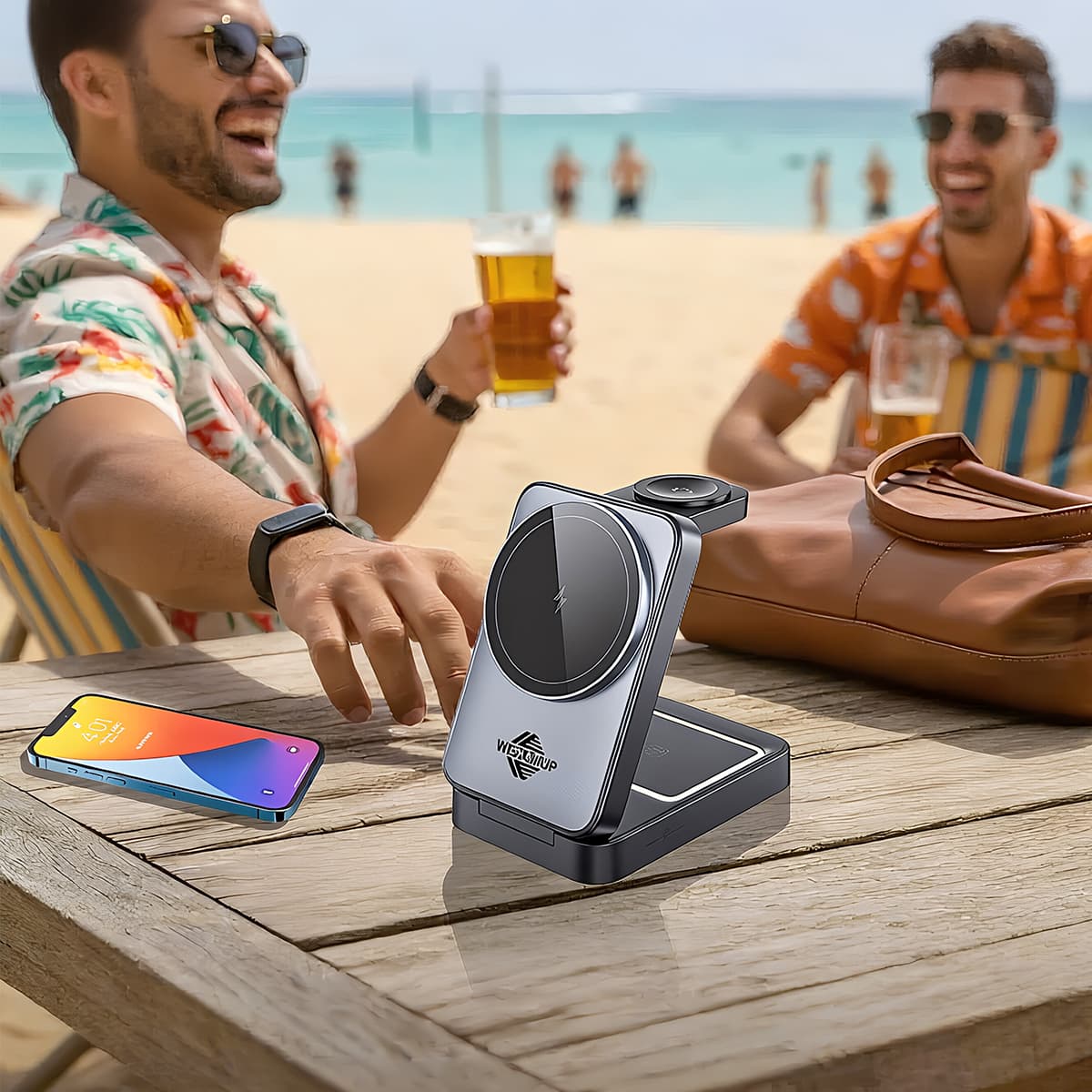 CJ-46 Folding 3-in-1 Magnetic Wireless Charger
