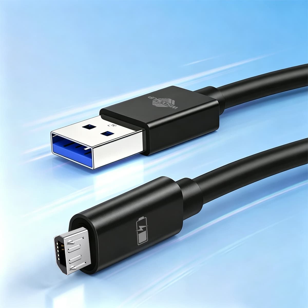 SJX-33V IOS Data Cable Premium 3A Super Fast Charging & Data Transmission PVC Power Line (1.2-Meter)