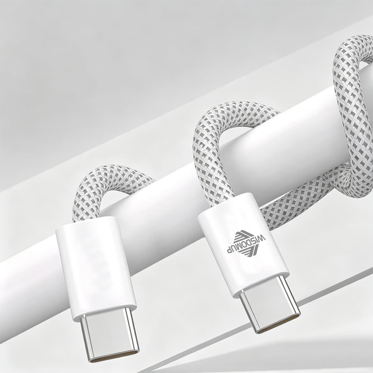 SJX-42CC 60W Power Delivery Type-C to Type-C Ultra-Fast Charging Cable Premium 1-Meter High-Density Braided Sync Cord