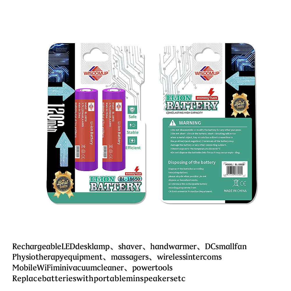 Wisdom Up Battery Cell BL-18650